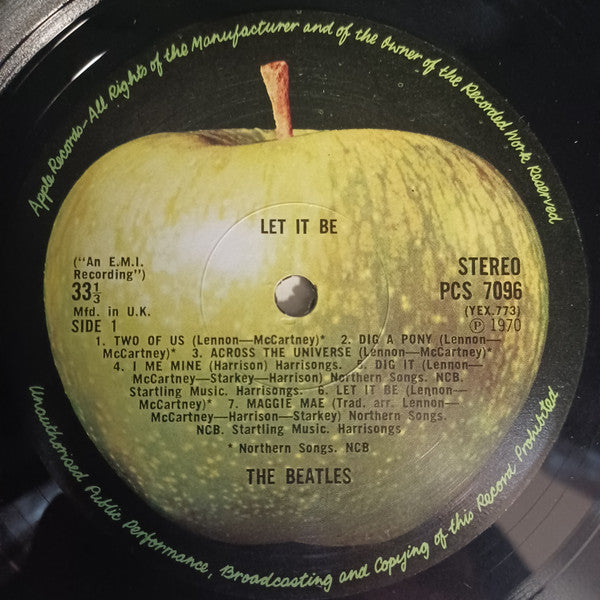 The Beatles : Let It Be (LP, Album, RE, HTM)