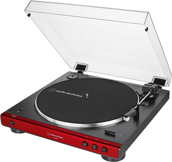 Audio Technica - Bluetooth Wireless Turntable -Fully Automatic - Belt-Drive (Red/ Black)