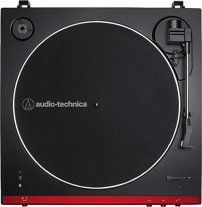 Audio Technica - Bluetooth Wireless Turntable -Fully Automatic - Belt-Drive (Red/ Black)