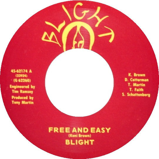 Blight – Free And Easy | Vintage 7"