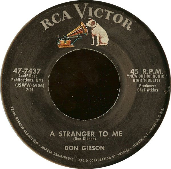 Don Gibson - Who Cares / A Stranger To Me - 7" Single | Vinyl