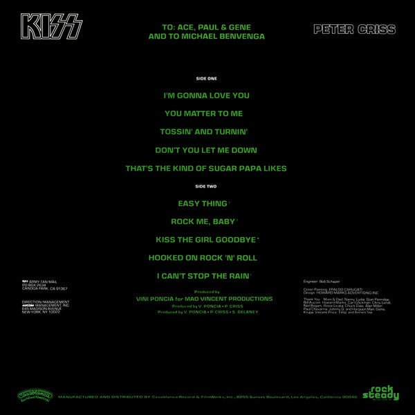 Kiss, Peter Criss – Peter Criss
