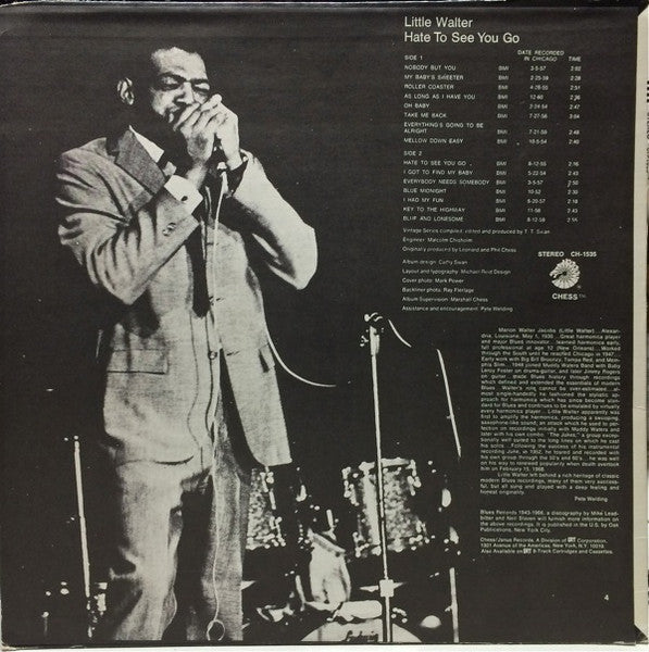 Little Walter - Hate To See You Go | Pre-Owned Vinyl