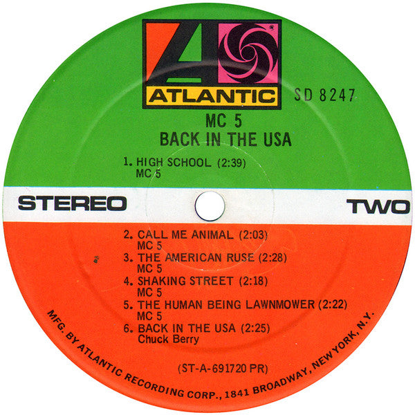 MC5 - Back In The USA | Vintage Vinyl