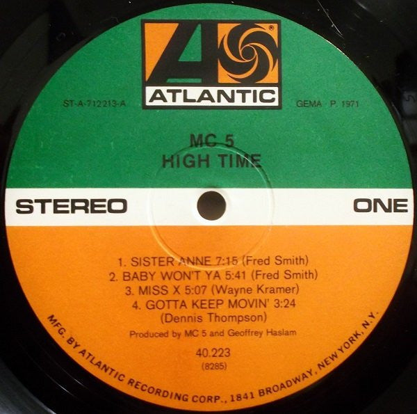 MC5 - High Time | Vintage Vinyl