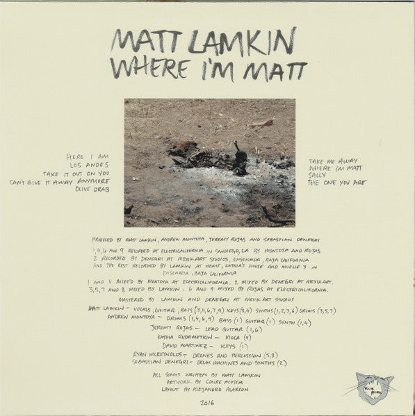 Matt Lamkin – Where I'm Matt | Vinyl LP