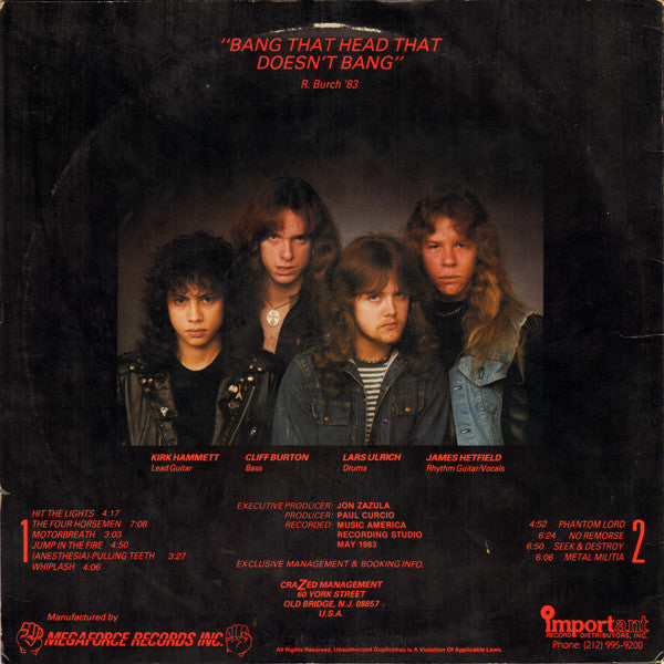 Metallica – Kill 'Em All