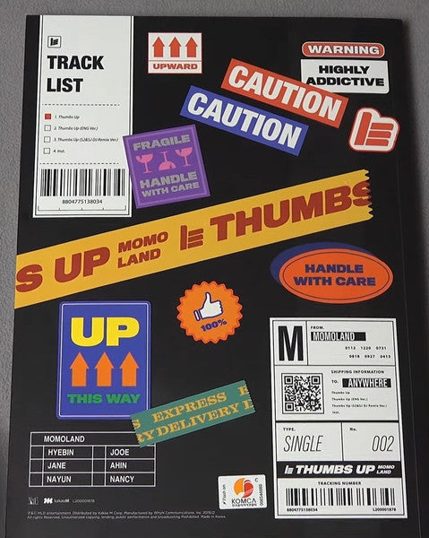 Momoland  - Thumbs Up | 	 CD, Single