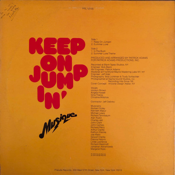 Musique – Keep On Jumpin' | Pre-Owned Vinyl