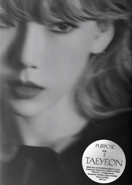 Taeyeon - 태연 – Purpose | CD Album
