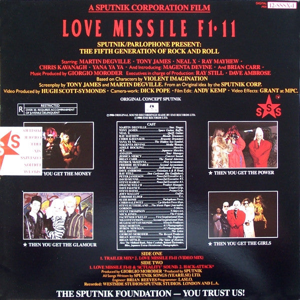 Sigue Sigue Sputnik - Love Missile F1-11 (Original Motion Picture Soundtrack) | Pre-Owned Vinyl
