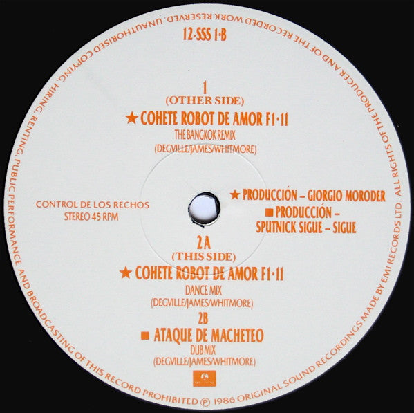 Sigue Sigue Sputnik - Love Missile F1-11 (The Bangkok Remix) | Pre-Owned Vinyl