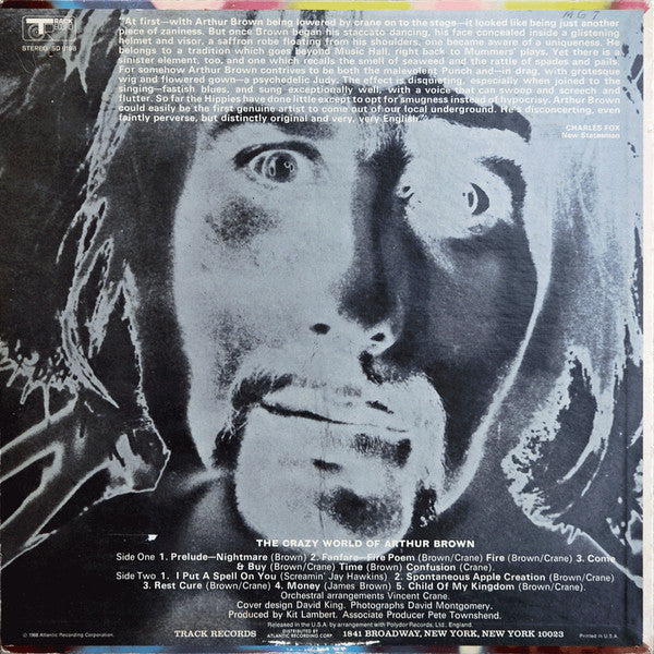 The Crazy World Of Arthur Brown – The Crazy World Of Arthur Brown | Pre-Owned LP