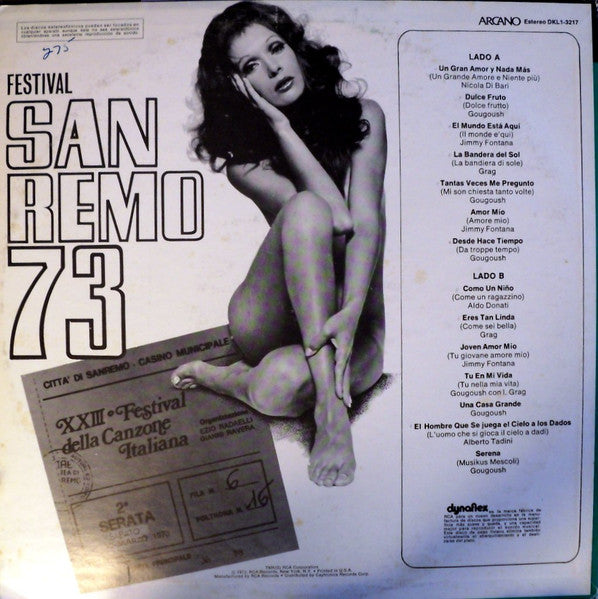 Various – Festival San Remo '73 En Castellano | Pre-Owned Vinyl