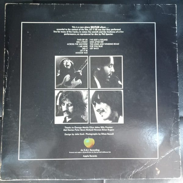 The Beatles : Let It Be (LP, Album, RE, HTM)