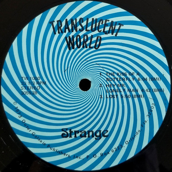 Terry Brooks & Strange : Translucent World (LP, Album)
