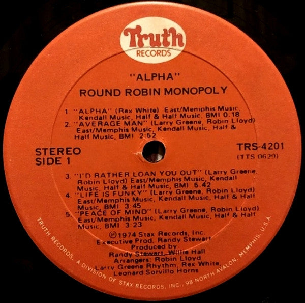 The Round Robin Monopoly : Alpha (LP, Album, Son)