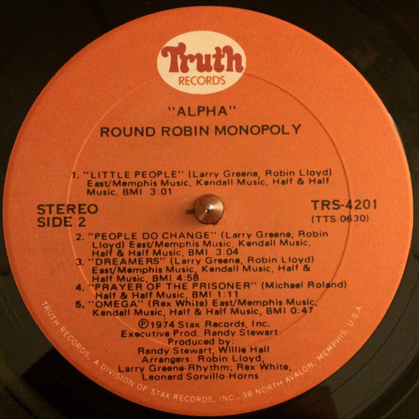 The Round Robin Monopoly : Alpha (LP, Album, Son)