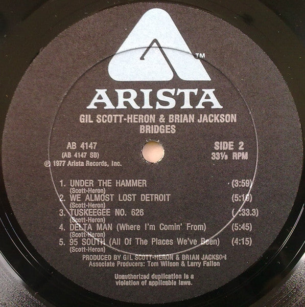 Gil Scott-Heron & Brian Jackson : Bridges (LP, Album)
