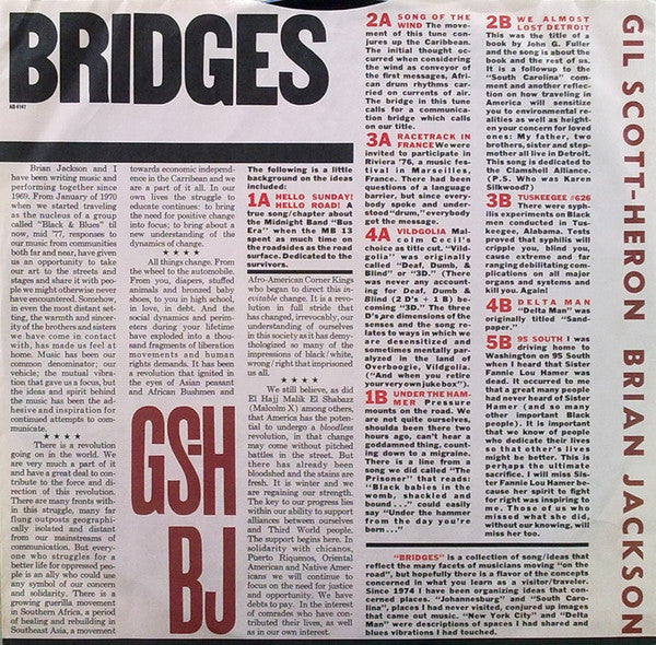 Gil Scott-Heron & Brian Jackson : Bridges (LP, Album)