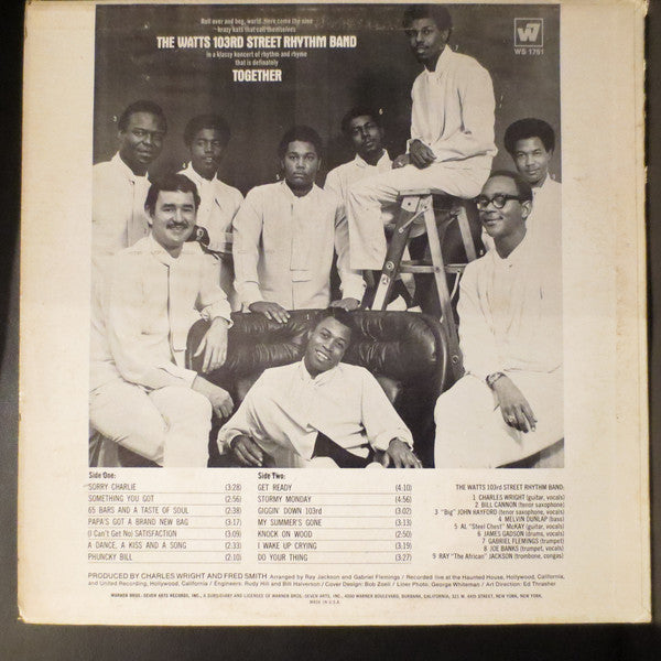 Charles Wright & The Watts 103rd St Rhythm Band : Together (LP, Album, Ter)