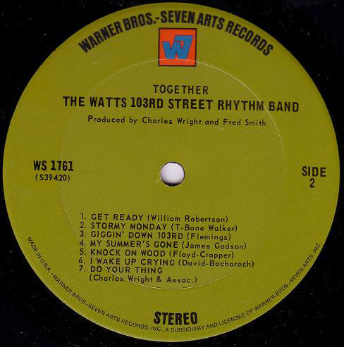 Charles Wright & The Watts 103rd St Rhythm Band : Together (LP, Album, Ter)