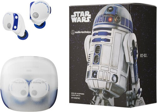 Audio Technica Star Wars R2D2 Bluetooth Earphones Ltd Ed (Blue/White)