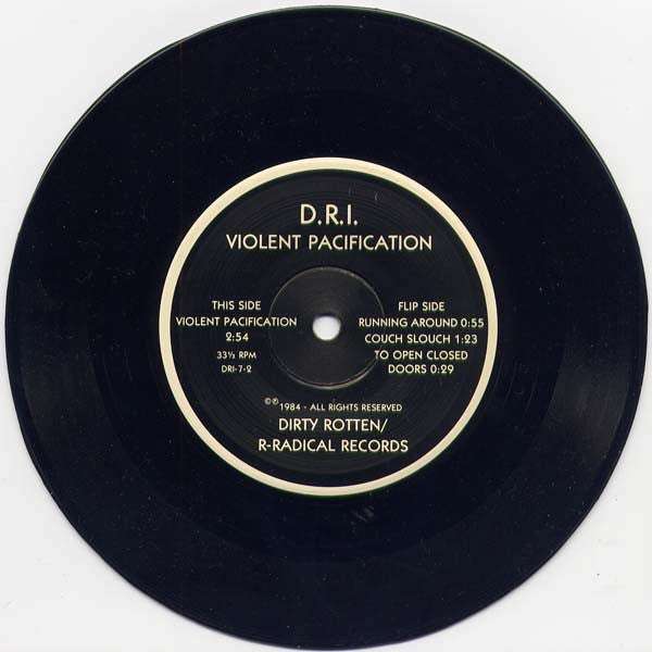 Dirty Rotten Imbeciles – Violent Pacification | Vintage 7"