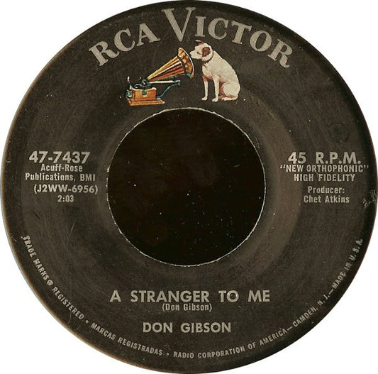 Don Gibson - Who Cares / A Stranger To Me - 7" Single | Vinyl