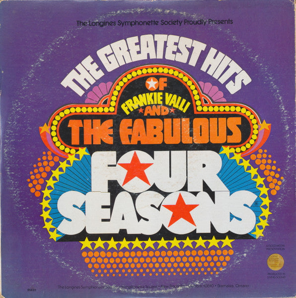 Frankie Valli And The Four Seasons – The Greatest Hits Of Frankie Valli And The Fabulous Four Seasons | Vintage LP