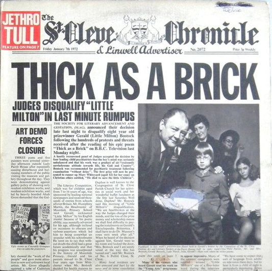 Jethro Tull - Thick As A Brick | Vintage LP