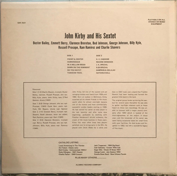 John Kirby And His Sextet – 1943 - 1946 | Pre-Owned Vinyl