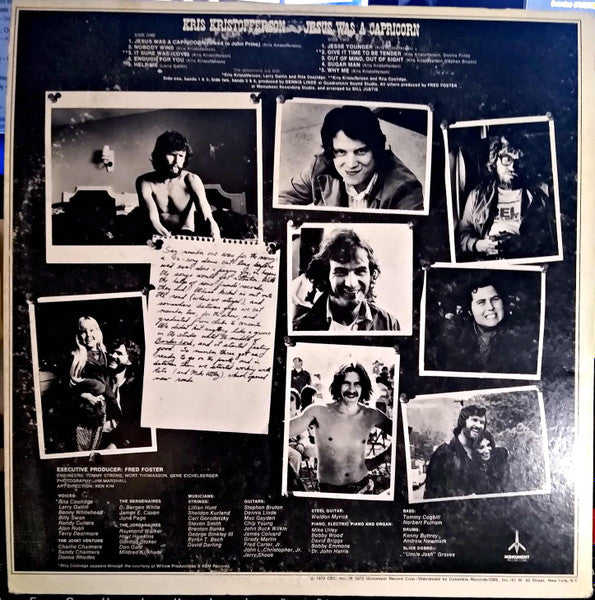 Kris Kristofferson – Jesus Was A Capricorn | Vintage LP