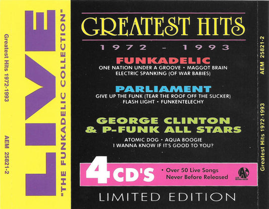 Parliament - Funkadelic, George Clinton & P-Funk All Stars – Live Greatest Hits 1972-1993 | Used CD