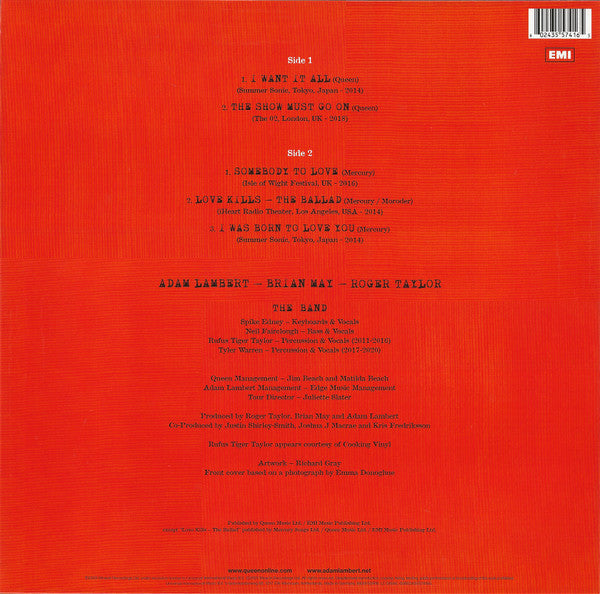 Queen + Adam Lambert – Live Around The World EP | Used Vinyl LP