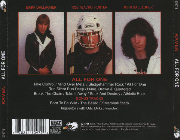 Raven  – All For One | Pre-owned CD