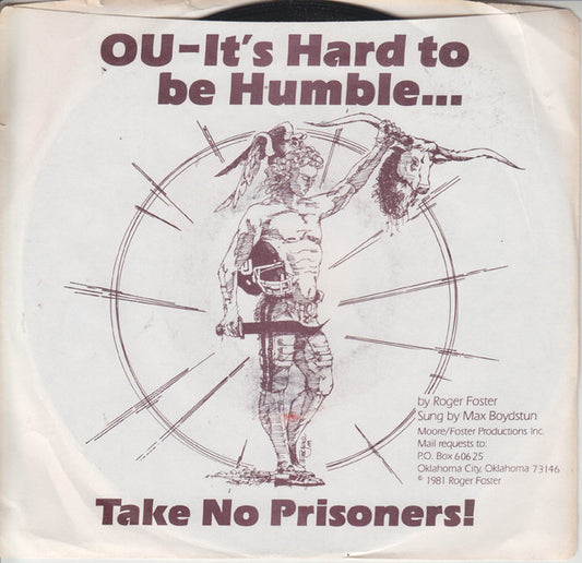 Roger Foster, Max Boydstun – OU - It's Hard To Be Humble | Vintage 7"