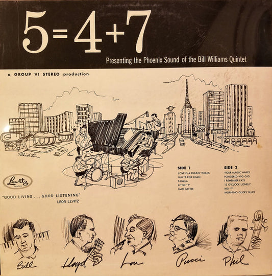 The Bill Williams Quintet – 5 = 4 + 7 | Vintage LP